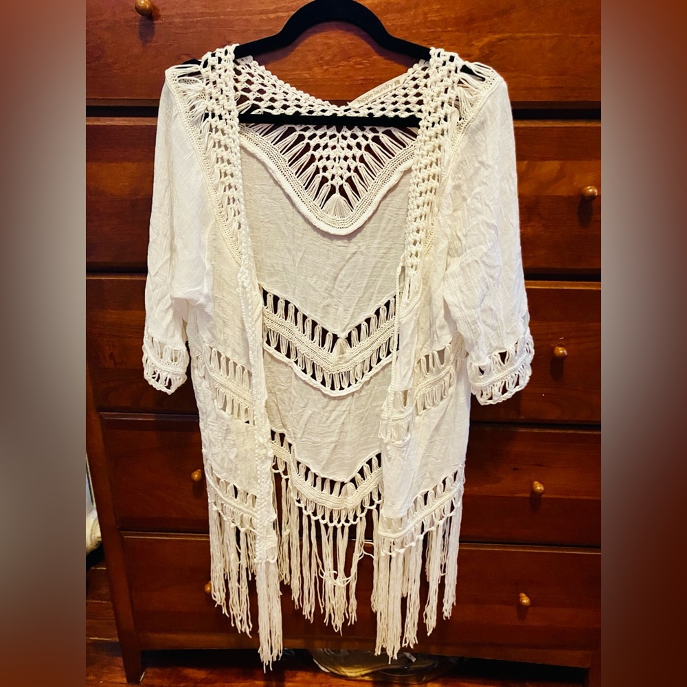 Boho Crochet Swimsuit Cover up